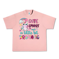 Salmon cute smart and a little bit dramatic with unicorn Urban Heavy Tee - NancyCooperArtShop