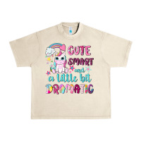 Sandshell cute smart and a little bit dramatic with unicorn Urban Heavy Tee - NancyCooperArtShop