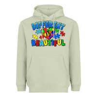 Matcha Different is beautiful Autism Heavyweight Hoodie - CowGirlArtShop
