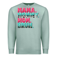 Seafoam Mama Mommy Mom bruh Mother's Day Premium Sweatshirt - CowGirlArtShop