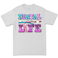 Dove Grey dental life with teeth Premium Tee - AdoDesignShop