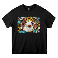 Black cowhide leopard calf Heavy Core Tee - JahusDesignShop