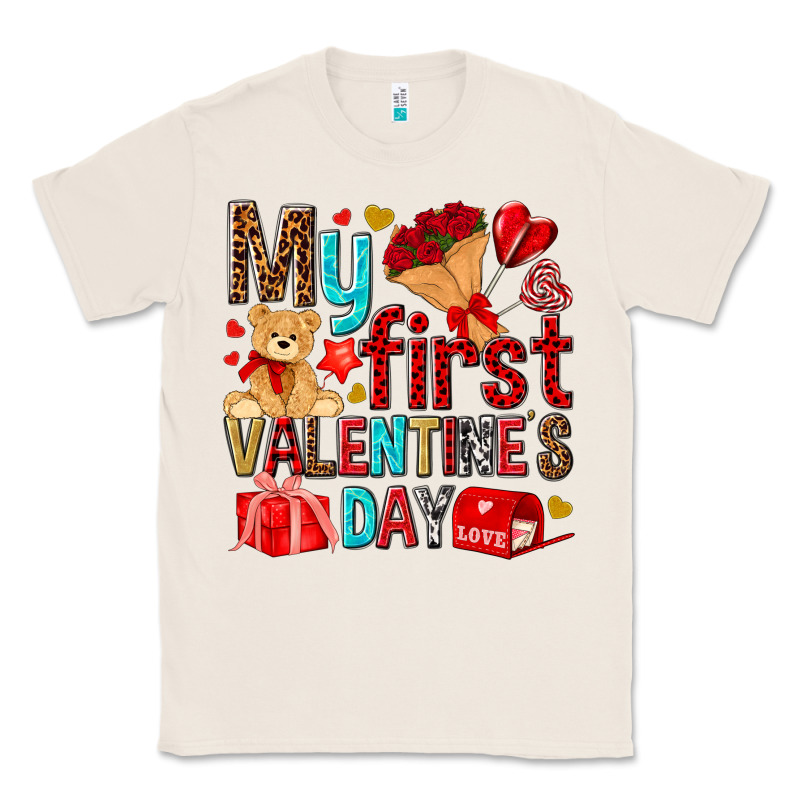 My First Valentines Day Classic Tee by NancyCooperArtShop | Teevron