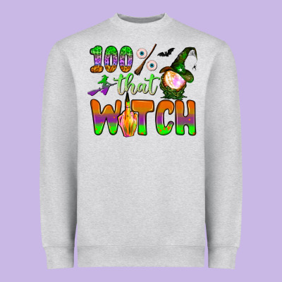 100  That Witch Heavyweight Sweatshirt Designed By Bundleandbundleshop