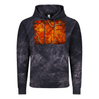 Cloud Black orange hunter camouflage pattern brushstroke Vintage Hoodie - Jasminsmagicworld