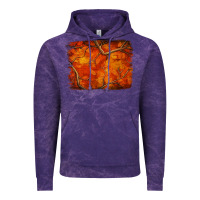 Cloud Purple orange hunter camouflage pattern brushstroke Vintage Hoodie - Jasminsmagicworld