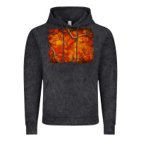Vintage Black orange hunter camouflage pattern brushstroke Vintage Hoodie - Jasminsmagicworld