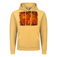 Vintage Mustard orange hunter camouflage pattern brushstroke Vintage Hoodie - Jasminsmagicworld