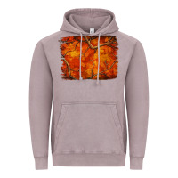 Vintage Zinc orange hunter camouflage pattern brushstroke Vintage Hoodie - Jasminsmagicworld