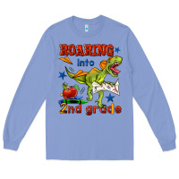 Colony Blue roaring into 2nd grade Long Sleeve Tee - BundleAndBundleShop