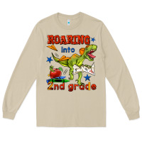 Mushroom roaring into 2nd grade Long Sleeve Tee - BundleAndBundleShop