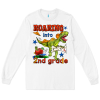 White roaring into 2nd grade Long Sleeve Tee - BundleAndBundleShop