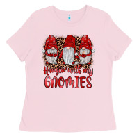 Bubblegum Pink hangin' with my gnomies Ladies Tee - JahusDesignShop
