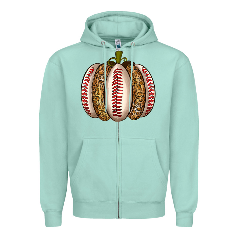 Baseball Pumpkin Zipper Hoodie by texasbilliewilder | Teevron