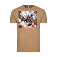 Vintage Coffee born to ride dirty bikes Vintage Tee - MaliasSmallBusiness
