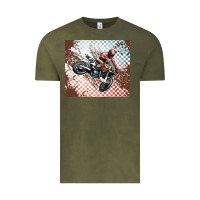 Vintage Olive born to ride dirty bikes Vintage Tee - MaliasSmallBusiness