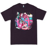 Plum dental elements and cancer with cowhide and leopard Premium Tee - AdoDesignShop