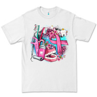 White dental elements and cancer with cowhide and leopard Premium Tee - AdoDesignShop