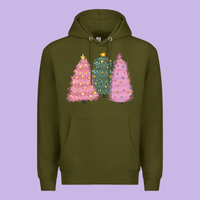 Christmas Trees Premium Hoodie Designed By Cowgirlartshop