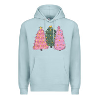 Blue Mist christmas trees Premium Hoodie - CowGirlArtShop