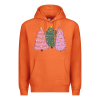 Carrot christmas trees Premium Hoodie - CowGirlArtShop