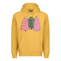 Mustard christmas trees Premium Hoodie - CowGirlArtShop