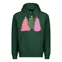 Sports Green christmas trees Premium Hoodie - CowGirlArtShop