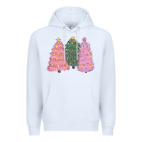 White christmas trees Premium Hoodie - CowGirlArtShop
