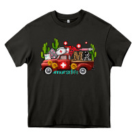 Asphalt ma medical assistant nurse truck with cactus and sunflowers Heavy Core Tee - AdoDesignShop