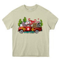 Mossy ma medical assistant nurse truck with cactus and sunflowers Heavy Core Tee - AdoDesignShop