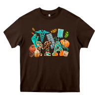 Chocolate Brown fall and nurse elements medical assistant Heavy Core Tee - AdoDesignShop