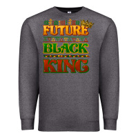 Charcoal Heather Future black king Premium Sweatshirt - HowdyJamesFarm