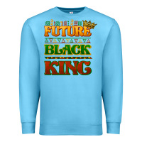 Ocean Blue Future black king Premium Sweatshirt - HowdyJamesFarm