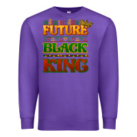 Purple Future black king Premium Sweatshirt - HowdyJamesFarm