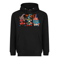 Black i love usa gnomes 4th of july Heavyweight Hoodie - CowGirlArtShop