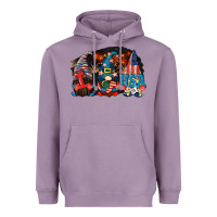 Lavender i love usa gnomes 4th of july Heavyweight Hoodie - CowGirlArtShop
