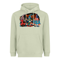Matcha i love usa gnomes 4th of july Heavyweight Hoodie - CowGirlArtShop