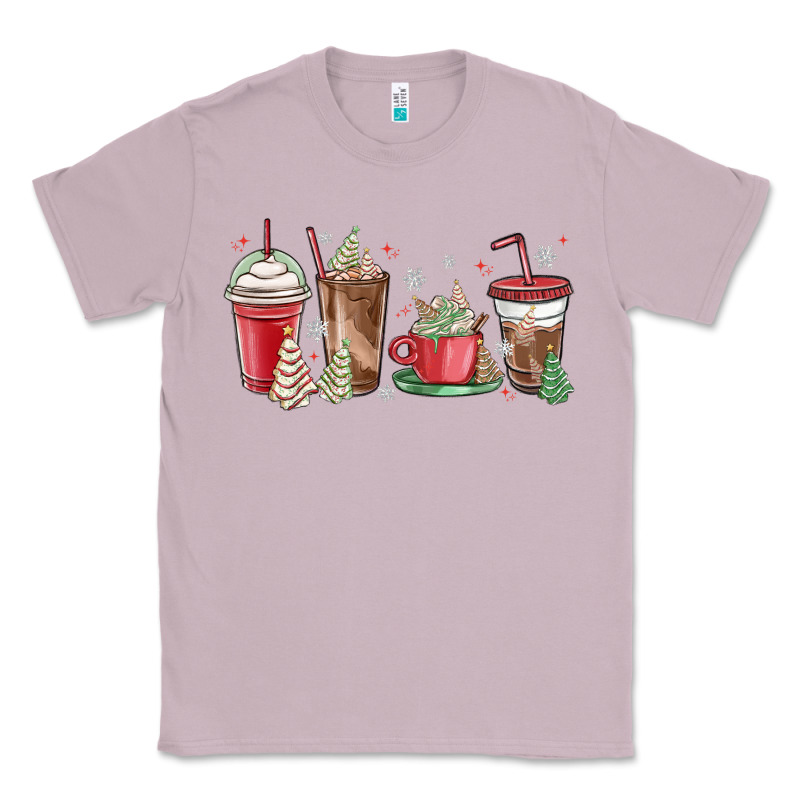 Christmas Tree Cake And Coffee Cups Classic Tee by MaliasSmallBusiness | Teevron