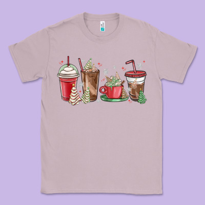 Christmas Tree Cake And Coffee Cups Classic Tee Designed By Maliassmallbusiness