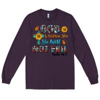 Plum god is within her she will not fail Long Sleeve Tee - BundleAndBundleShop