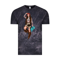 Cloud Black western cowgirl Vintage Tee - NancyCooperArtShop