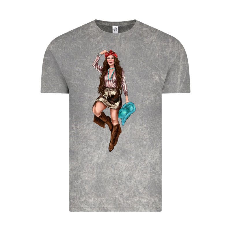 Western Cowgirl Vintage Tee by NancyCooperArtShop | Teevron