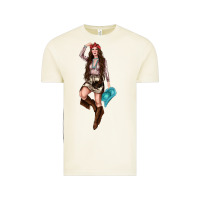 Vintage Arctic western cowgirl Vintage Tee - NancyCooperArtShop