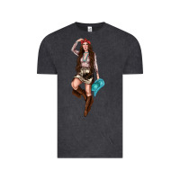 Vintage Black western cowgirl Vintage Tee - NancyCooperArtShop