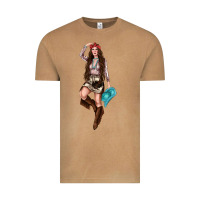 Vintage Camel western cowgirl Vintage Tee - NancyCooperArtShop