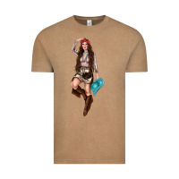 Vintage Coffee western cowgirl Vintage Tee - NancyCooperArtShop