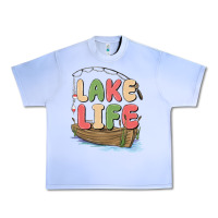 Grape Ice lake life Urban Heavy Tee - MaliasSmallBusiness