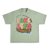 Oil Green lake life Urban Heavy Tee - MaliasSmallBusiness
