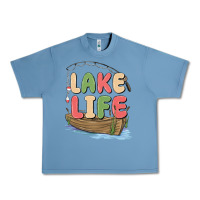 Pebble Blue lake life Urban Heavy Tee - MaliasSmallBusiness
