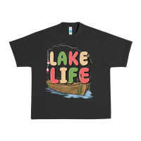 Pigment Black lake life Urban Heavy Tee - MaliasSmallBusiness